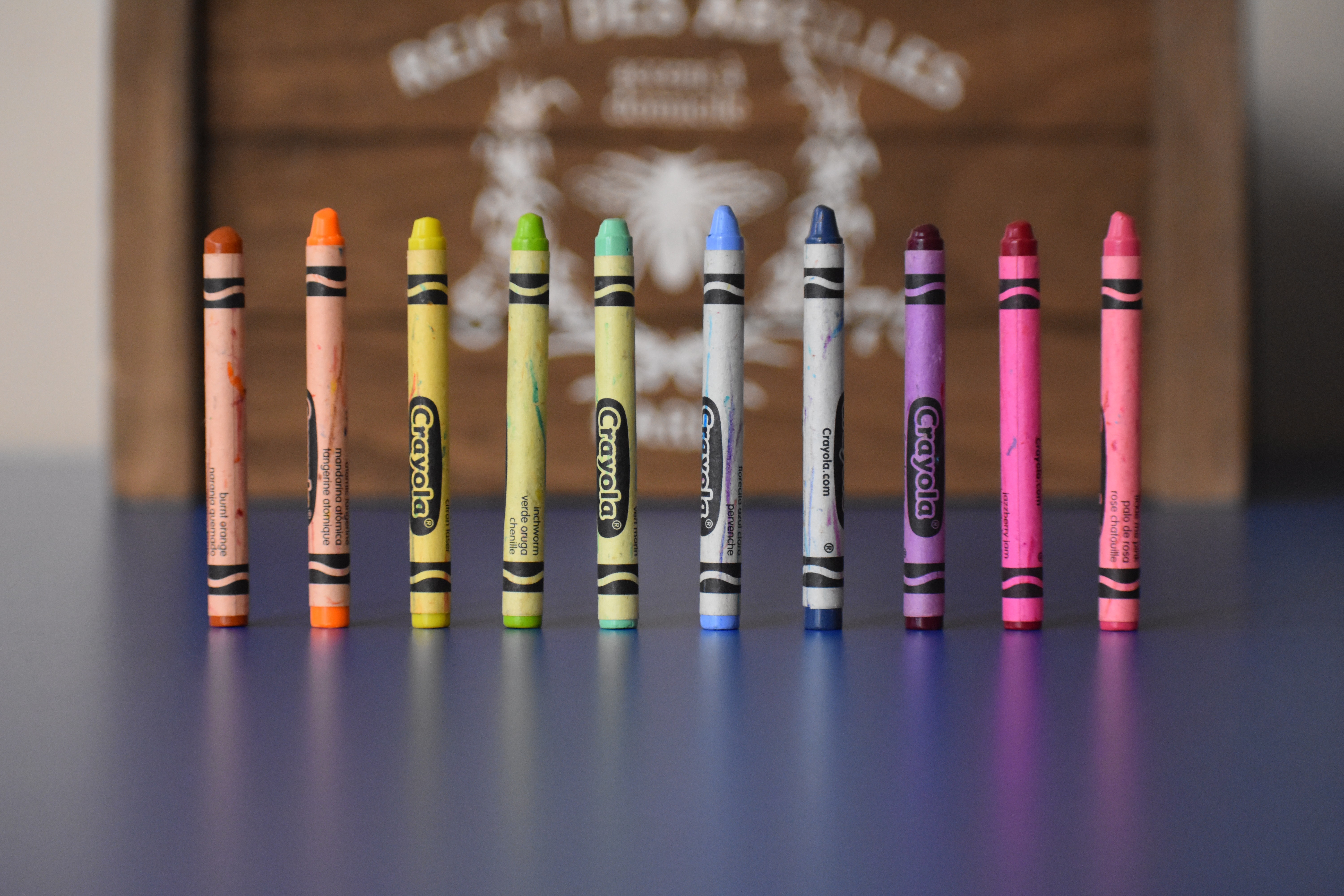 Crayons Standing Up