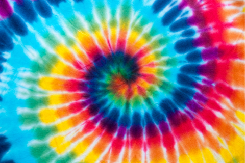 Spiral tie dye