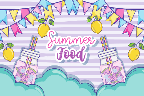 Summer food graphic