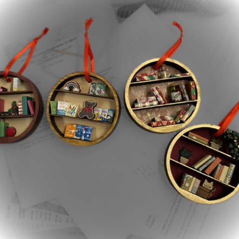 bookcase ornaments