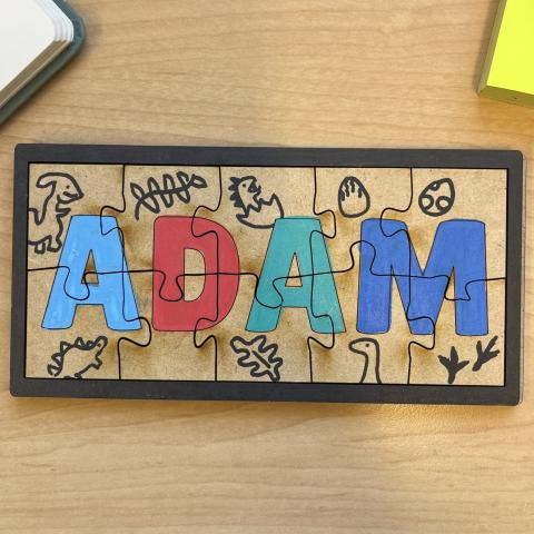 ADAM name jigsaw puzzle