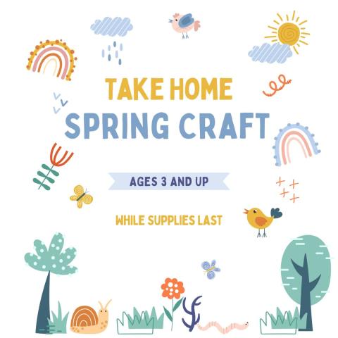 Colorful Spring Images on White Background