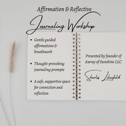 Journal Workshop text in black on grey and white background