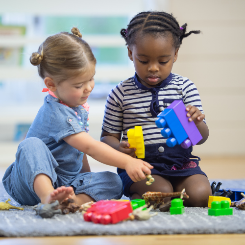 Two children playing