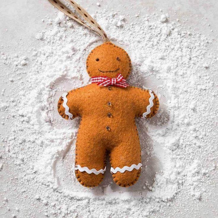 Gingerbread Craft sitting on snow